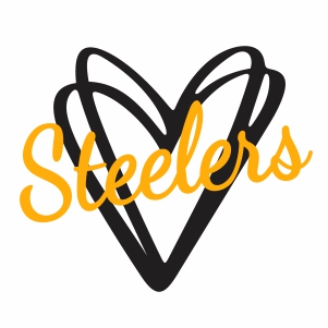 Steelers Heart Svg