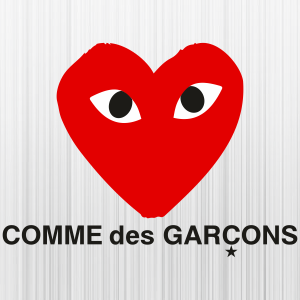 Comme Des Garcons Play Heart SVG | Comme Des Garcons PNG