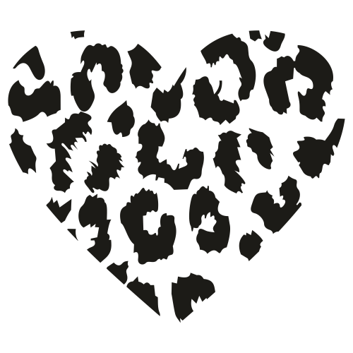 Leopard Heart SVG  Leopard Heart Print Png