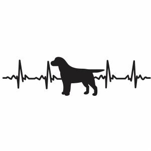 Heartbeat Labrador Retrieve svg