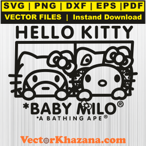 Hello Kitty Baby Milo Svg/Png