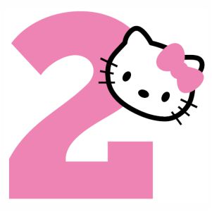 Hello kitty 2nd Birthday vector