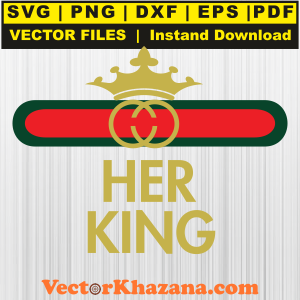 Gucci Her King Svg