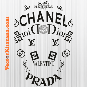 Hermes, Chanel, Dior, Lv, Versace Skull Letter Svg