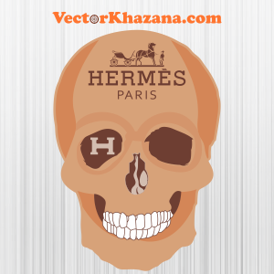 Hermes Paris Skull Svg