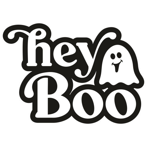 Hey Boo Halloween Svg