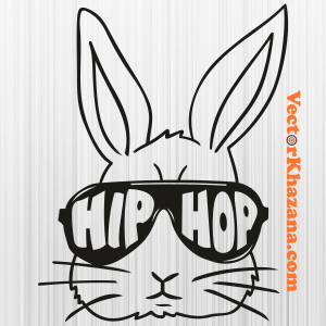 Hip Hop Cool Bunny Svg