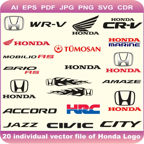 Honda Pack Logo Vector Image