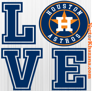 Houston Astros Love Svg