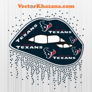 Houston Texans Dripping Lip Svg