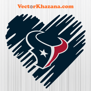 Houston Texans Heart Glitter Svg