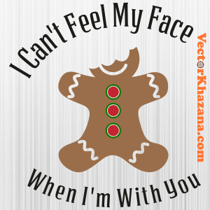 I Cant Feel My Face Christmas Svg