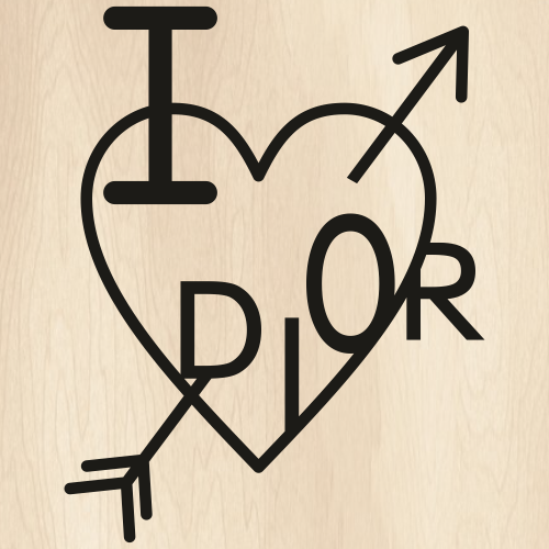 I Love Dior Svg