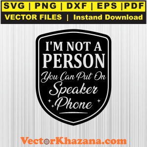 I Am Not A Person Svg