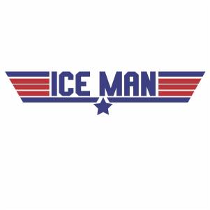 Ice Man Top Gun logo svg file