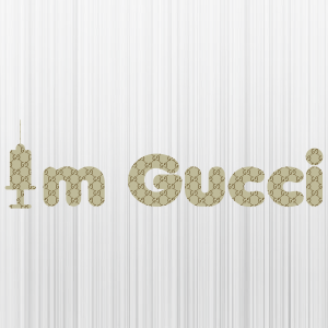 I m Gucci because I m Vaccinated Pattern Svg