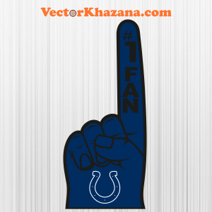 Indianapolis Colts 1 Fan Svg