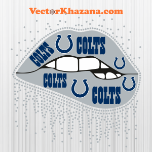 Indianapolis Colts Dripping Lip Svg