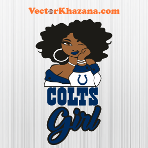 Indianapolis Colts Girl Logo Svg