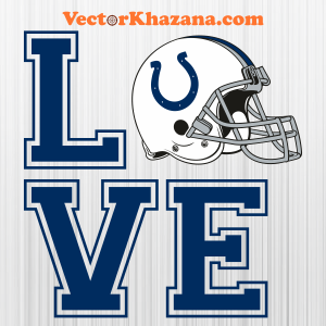 Indianapolis Colts Love Svg