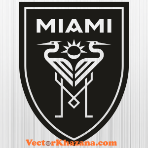 Inter Miami Cf Black And White Svg