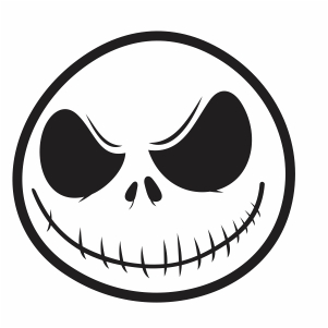 Download Jack Skellington Face SVG | Nightmare Before Christmas svg ...
