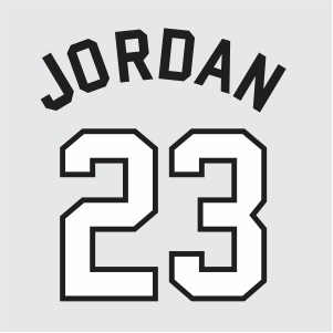 Jordan 23 Jersey Logo Vector