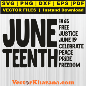 Juneteenth 1865 Free Justice Svg Png
