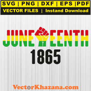 Juneteenth 1865 Svg Png