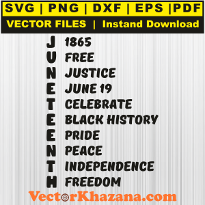 Juneteenth 1865 Freedom Svg Png