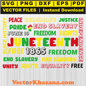 Juneteenth 1865 Freedom Justice Svg Png