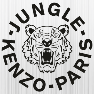 Jungle Kenzo Paris Black Svg
