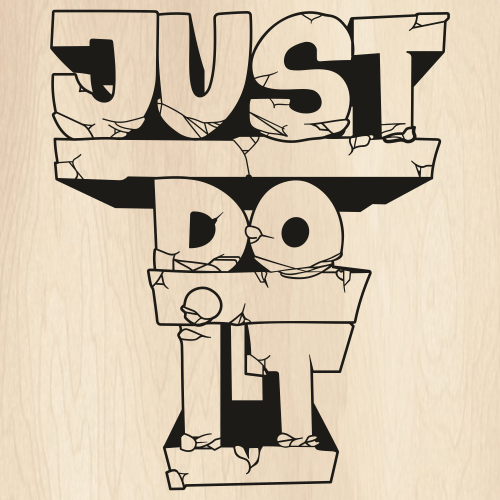 Just Do It 3D Logo Svg