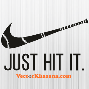 Nike Baseball Just Hit It Svg