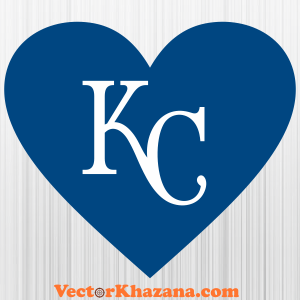 Kansas City Royals Heart Svg