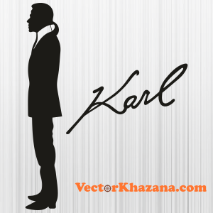 Karl Lagerfeld Man Brand Svg
