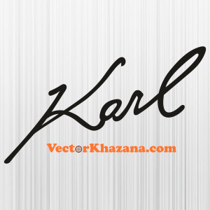 Karl Lagerfeld Signature Svg