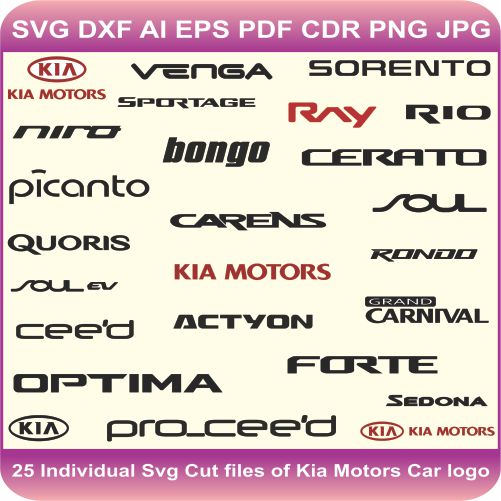 Kia Pack Logos Svg Cut Files 