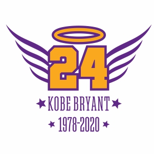 Kobe Bryant 24 Wings Logo Vector