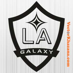 LA Galaxy Black And White Logo Svg
