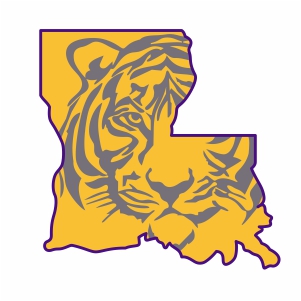 Louisiana Tiger Football Logo Vector