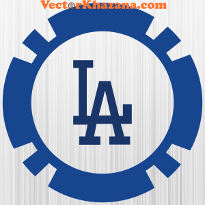 Los Angeles Dodgers Cut Circle Svg