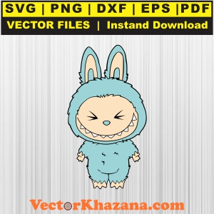 Labubu Designs Sky Blue Svg