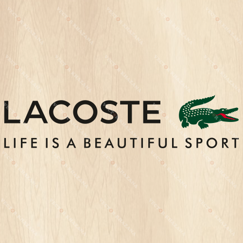 Lacoste Life is a Beautiful Sport Svg