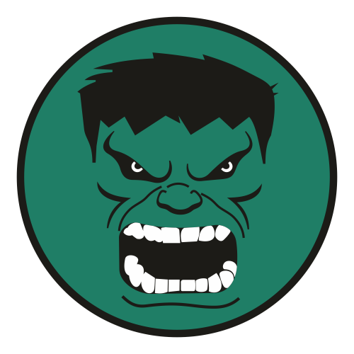 Hulk Face Vector