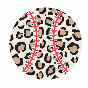 Leopard Baseball svg file