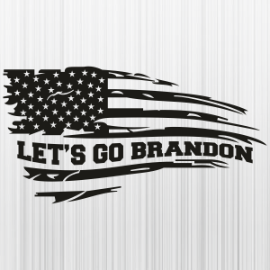 Lets Go Brandon Us Flag Svg