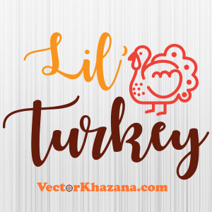 Little Turkey Thanksgiving Svg