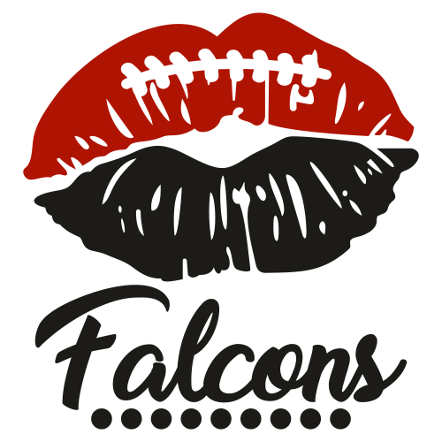 Falcons Lips Svg