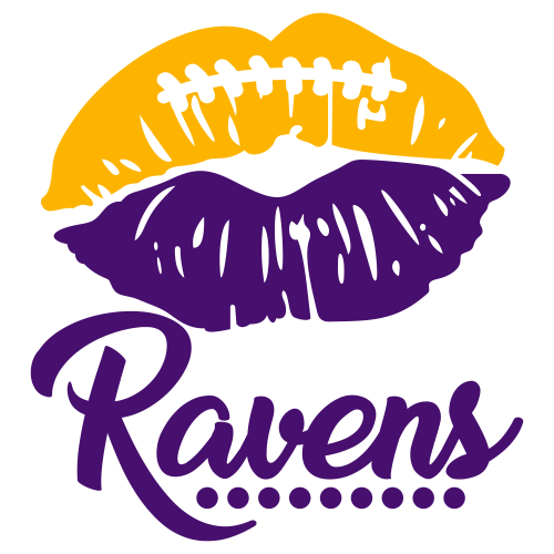 Baltimore Ravens Lips Svg